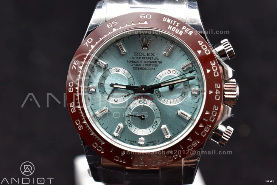 1:1 116506 QF Best SH4130 Weight) Dial Blue Edition Crystal Markers Bracelet SS on Ice V3 Daytona (Gain 0215